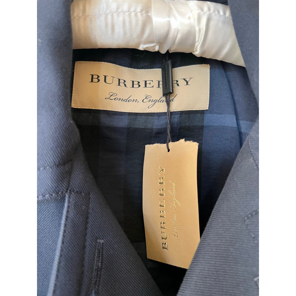 NWT Burberry Navy Pea Coat with Gold Buttons - 12-14 - Picture 2 of 8